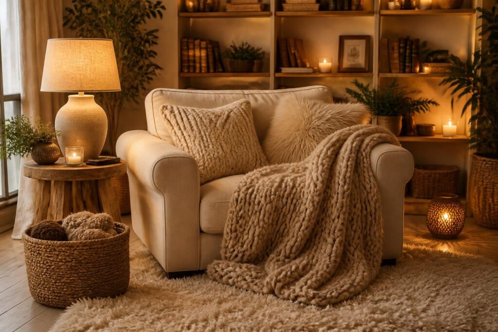 découvrez l'art du cocooning à la maison en privilégiant des matières douces et une ambiance chaleureuse pour un confort optimal et un bien-être assuré.