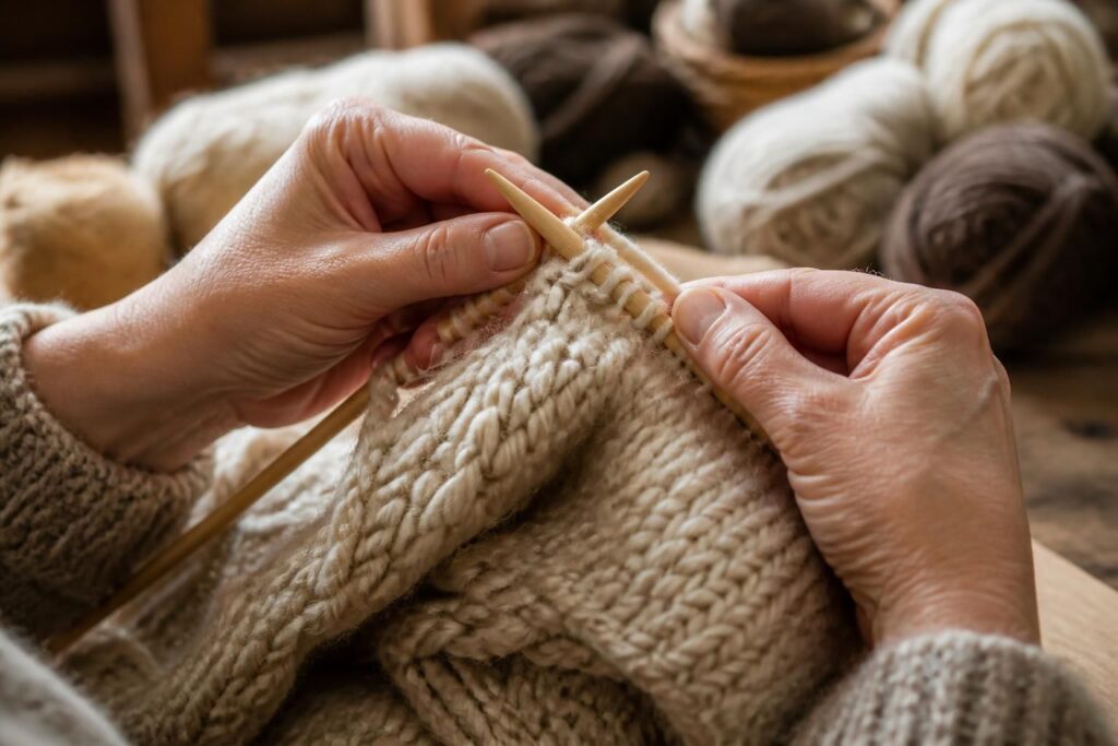 découvrez le savoir-faire de la maille et les différentes étapes de fabrication d'un tricot, de la sélection des fibres à la création du vêtement final.