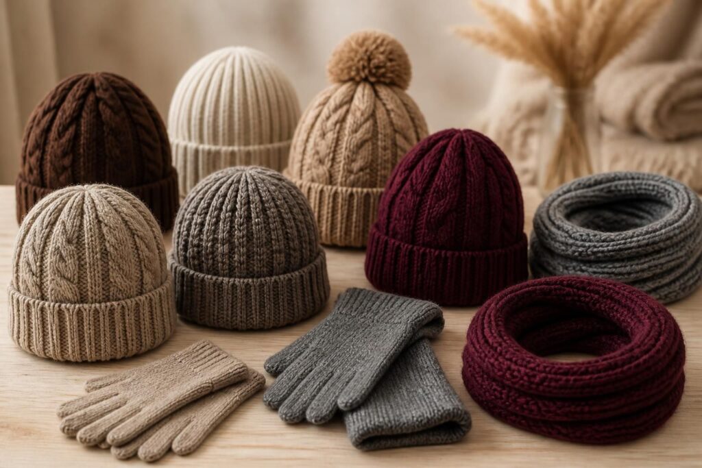 Accessoires en maille : bonnets, gants, snoods — le guide