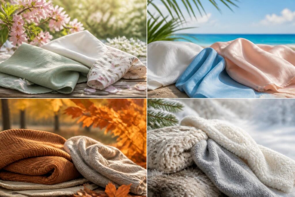 Choisir ses matières textiles selon les saisons