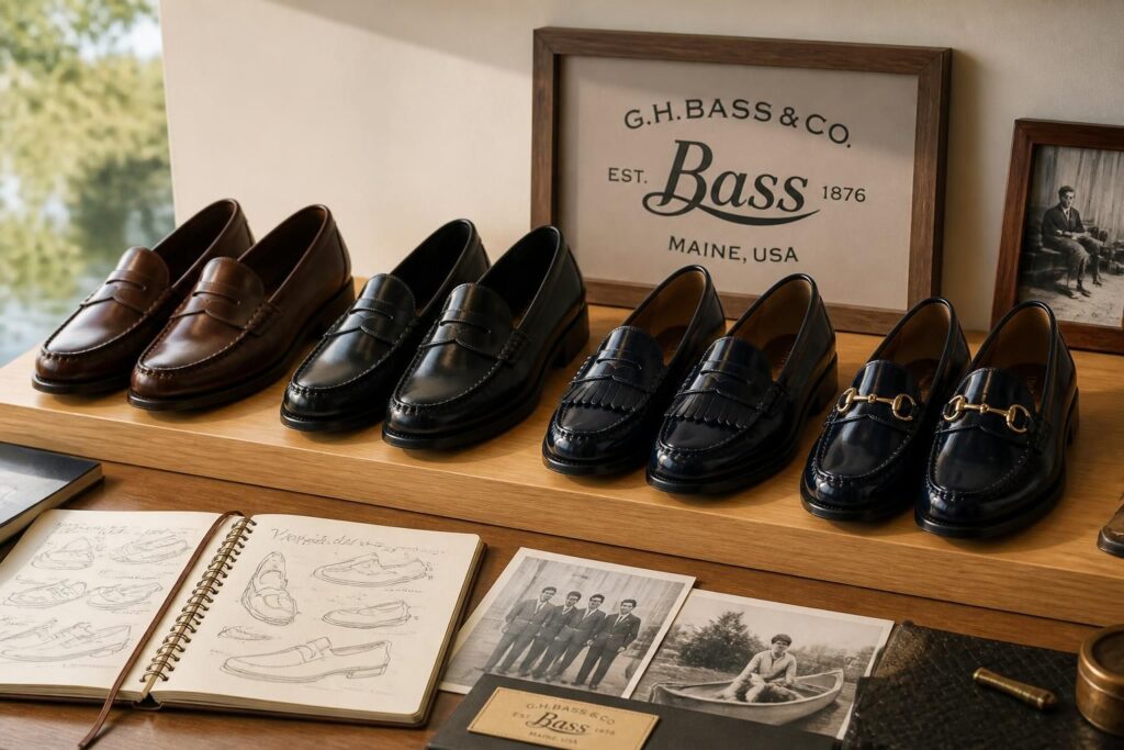 GH Bass mocassin homme et femme : histoire et modèles emblématiques