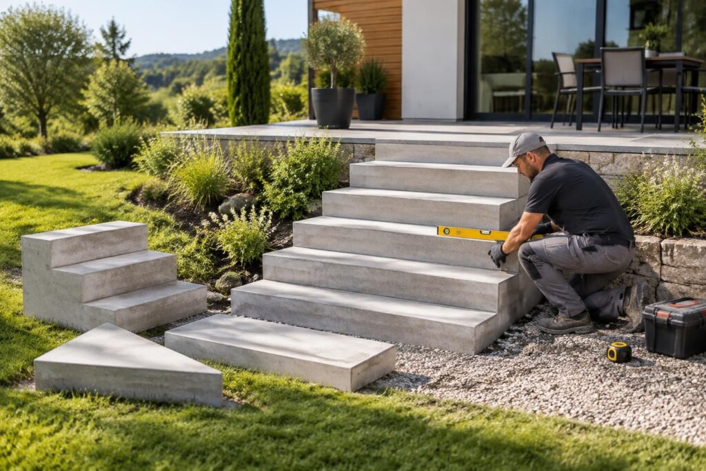 découvrez les prix, modèles et étapes d’installation d’un escalier en béton préfabriqué pour aménager vos accès extérieurs.