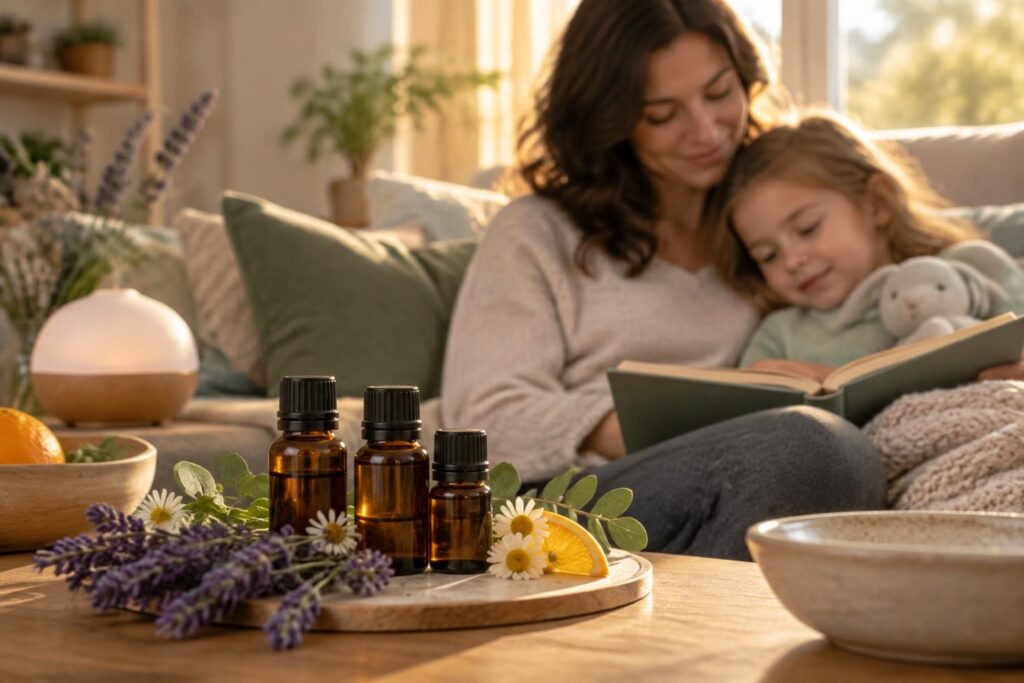 découvrez quelles huiles essentielles peuvent accompagner la détente face au stress et à l’anxiété, avec des conseils de prudence pour les adultes et les enfants.