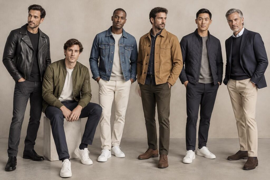 Différents types de vestes homme : modèles et styles à adopter