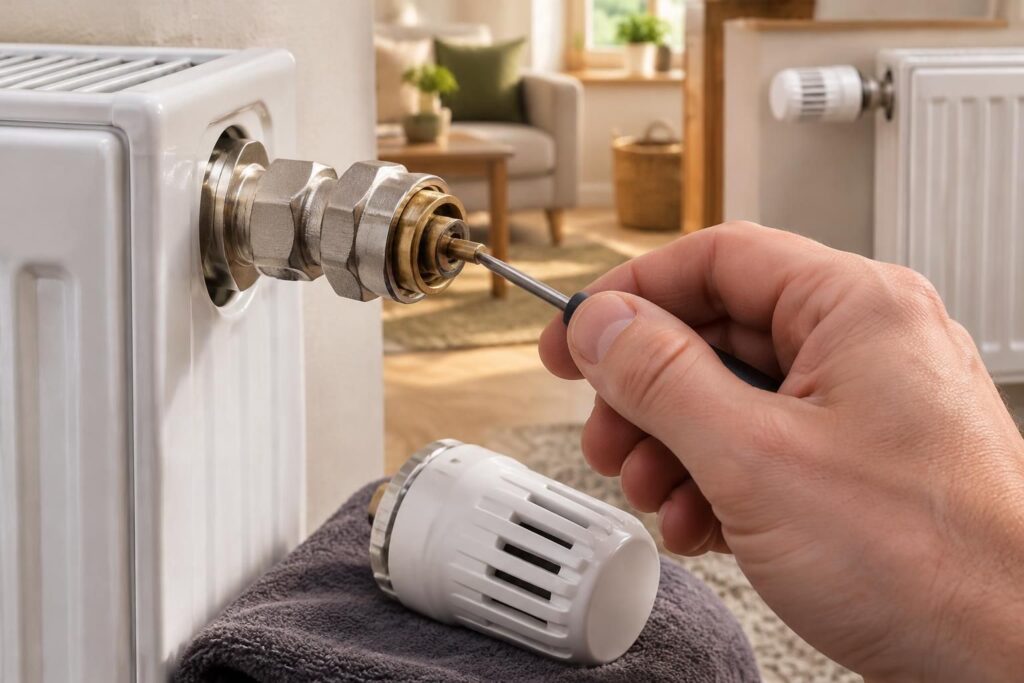 découvrez le fonctionnement d’une vanne thermostatique de radiateur, les principales marques et les solutions pour débloquer une vanne coincée.